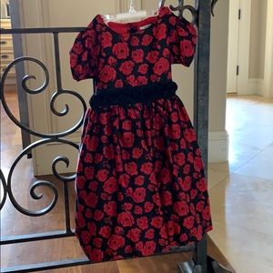 Girls size 6 Hartstrings dress with roses